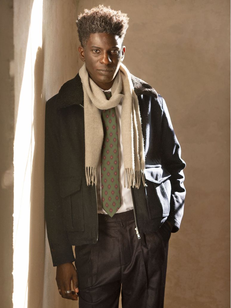 Ecru wool scarf The Nines x Moon