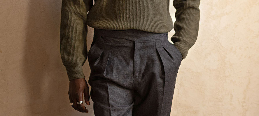 Men’s High-Waisted Gurkha Pants