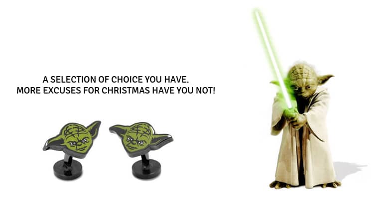 Yoda cufflinks